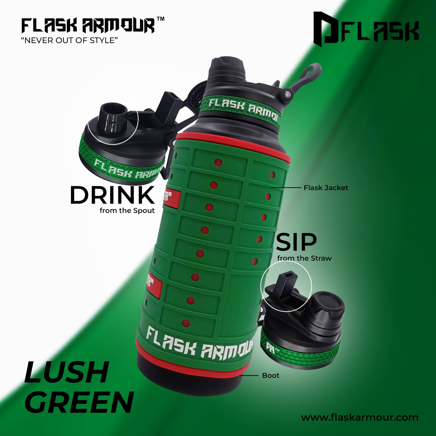 Flask Armour Bottle (DFlask) 32oz