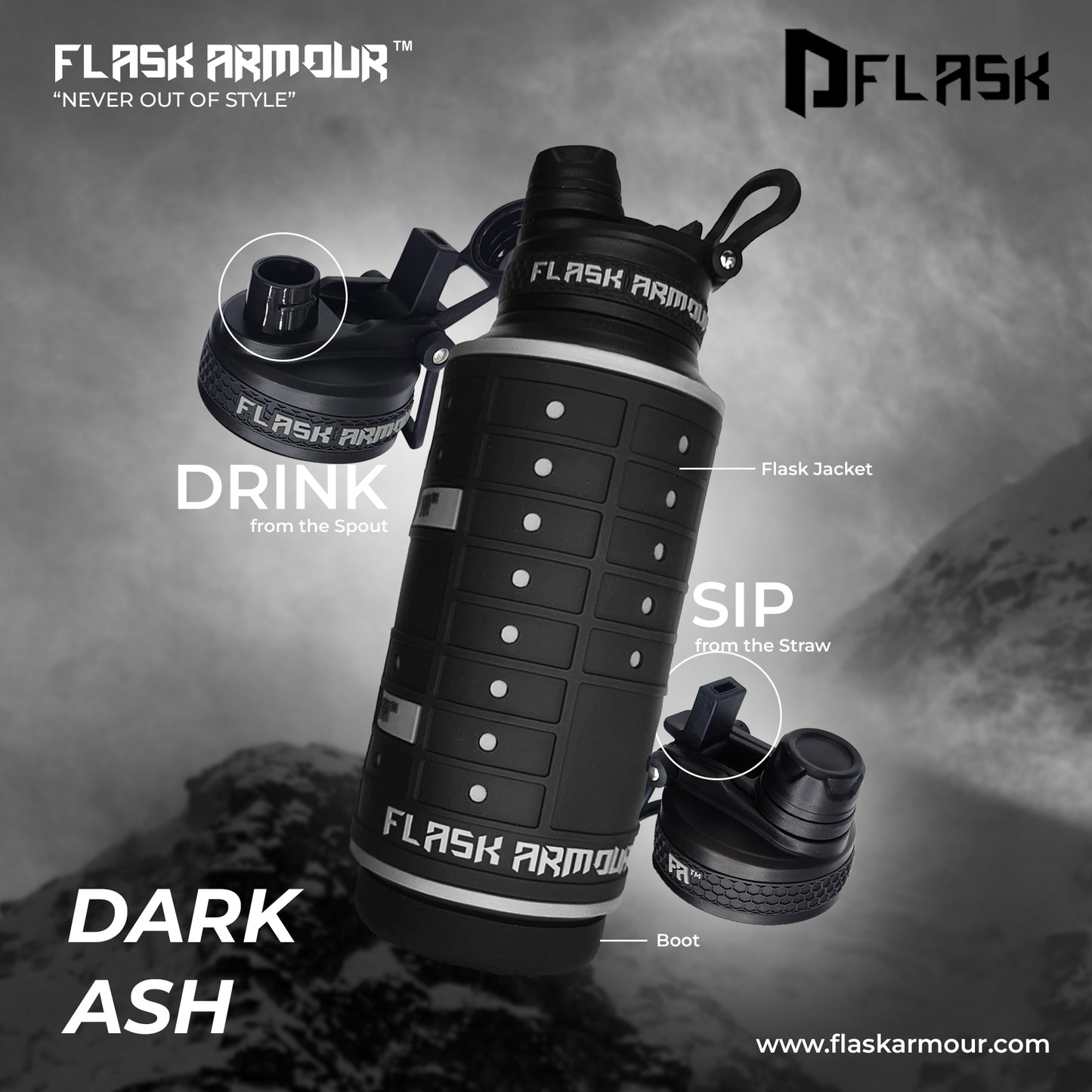 Flask Armour Bottle (DFlask) 32oz