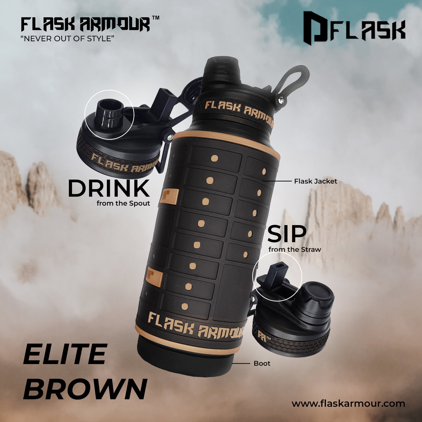 Flask Armour Bottle (DFlask) 32oz